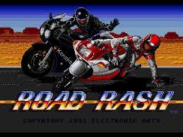 image: loading screen from the Sega Genesis game Road Rash